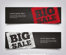 Sale banner vector