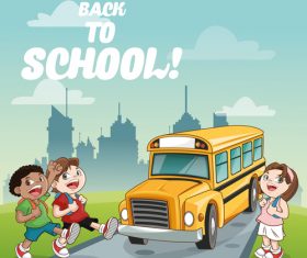 School cartoon illustration vector