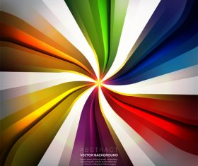 Seven colorful stripes background vector