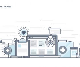 Smart Healthcare vector