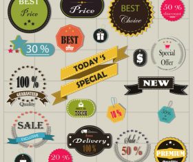 Special emblem label vector