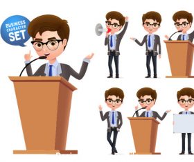 Speech illustration vector