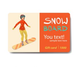 Sport discount gift card vector