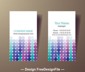 Spot pattern business card design vector