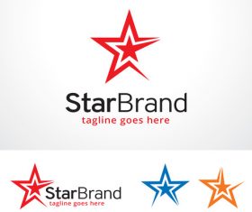 Star brand logo vector