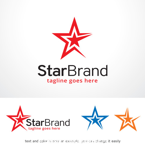 Star brand logo vector