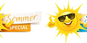 Summer special sale tag vector