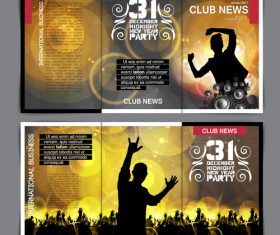 Template design celebration happy crowd vector