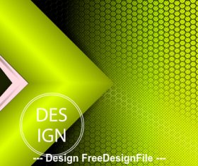Tender yellow arrow abstract small checkered metal background vector