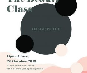 The Beauty Class PSD Flyer template
