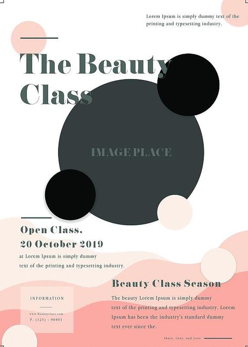 The Beauty Class PSD Flyer template