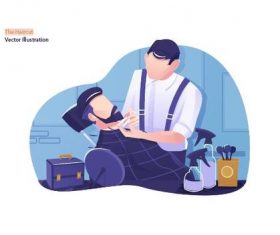 The haircut vector illustration vector