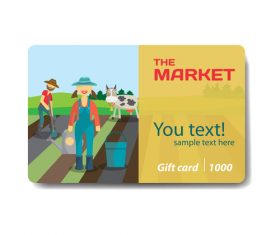 The market discount card vector