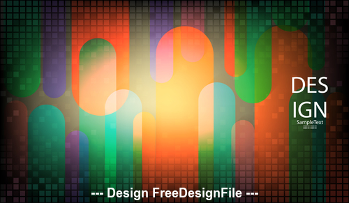 Three color abstract small checkered metal background vector