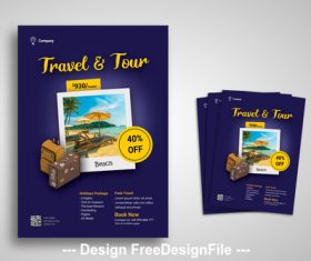 Travel and Tour Flyer Promo PSD Templates