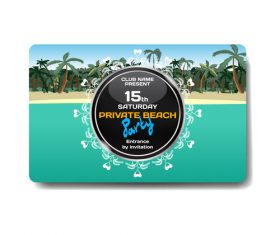 Vacation promotion gift card vector