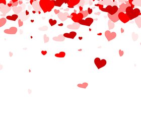 Valentine hearts background vector 02