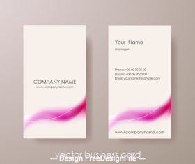 Vector business card