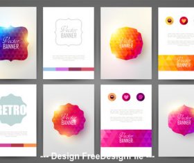 Vintage brochure cover vector