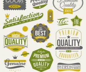 Vintage label design vector