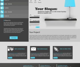 Website templates vector