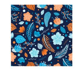 Winter pattern cartoon background vector