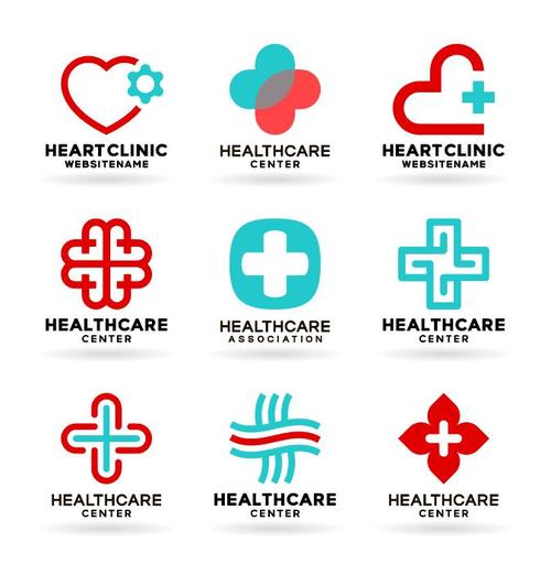 healthcare icons vector