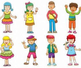 kid cartoon vector