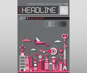 modern city templay A4 vector