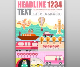 transport and travel vector