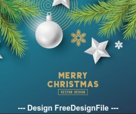 2020 blue background merry christmas card vector