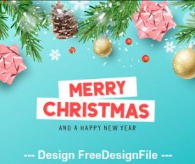 2020 christmas greeting card vector