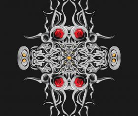 Abstract art pattern vector 02