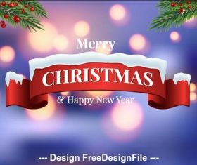 Abstract background christmas banner vector