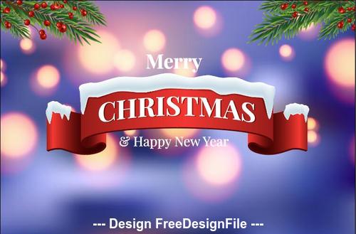 Abstract background christmas banner vector