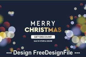 Abstract background christmas card vector
