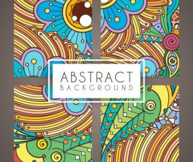 Abstract intricate patterns vector 01