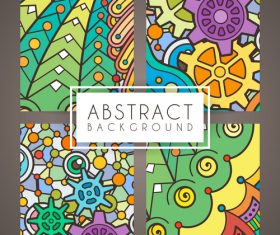 Abstract intricate patterns vector 03