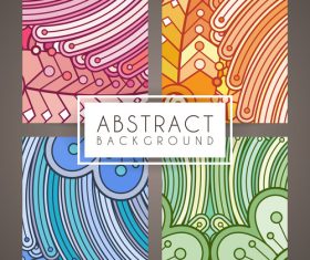 Abstract intricate patterns vector 04