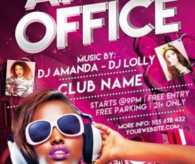 After Office Party Flyer Design PSD Template