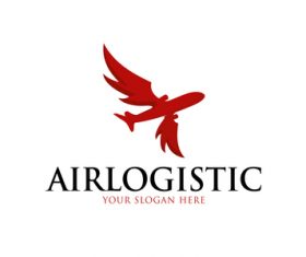 Air logistic logo vector