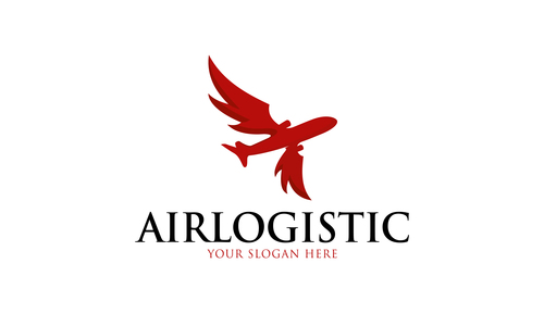 Air logistic logo vector