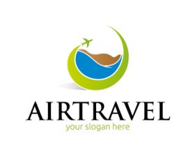 Air travel logo vector