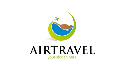 Air travel logo vector