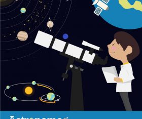Astronomer vector