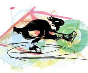 Axle of revolution silhouette vector