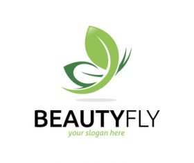 Beauty fly logo vector