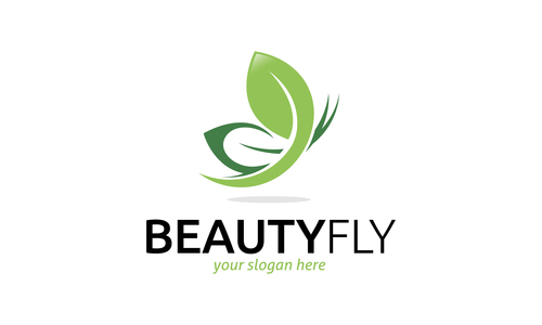 Beauty fly logo vector