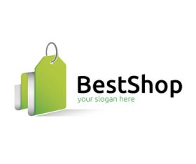 Best shop logo vector