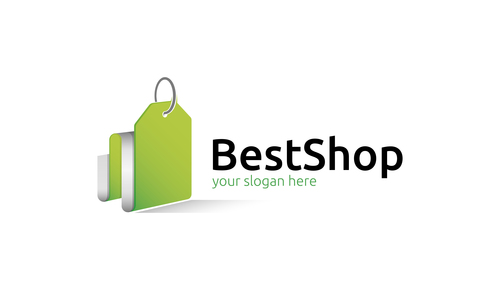 Best shop logo vector